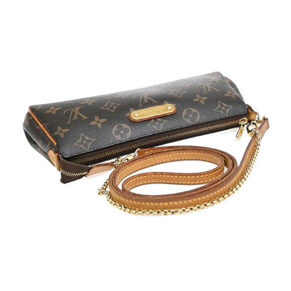 LOUIS VUITTON Eva 2Way Chain Shoulder Bag Monogram Leather Brown - Picture 6 of 15